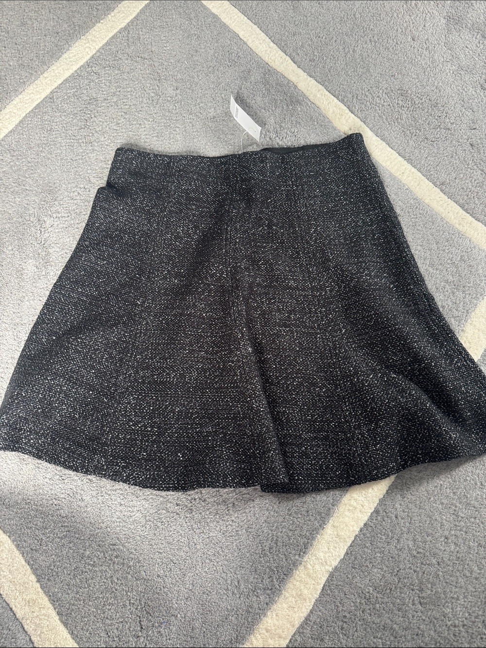 NWT Loft black tweed skirt